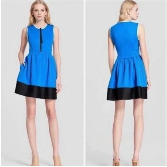 kate spade Dresses & Skirts - Kate Spade New York Color Block Blue
Scuba Dress XS